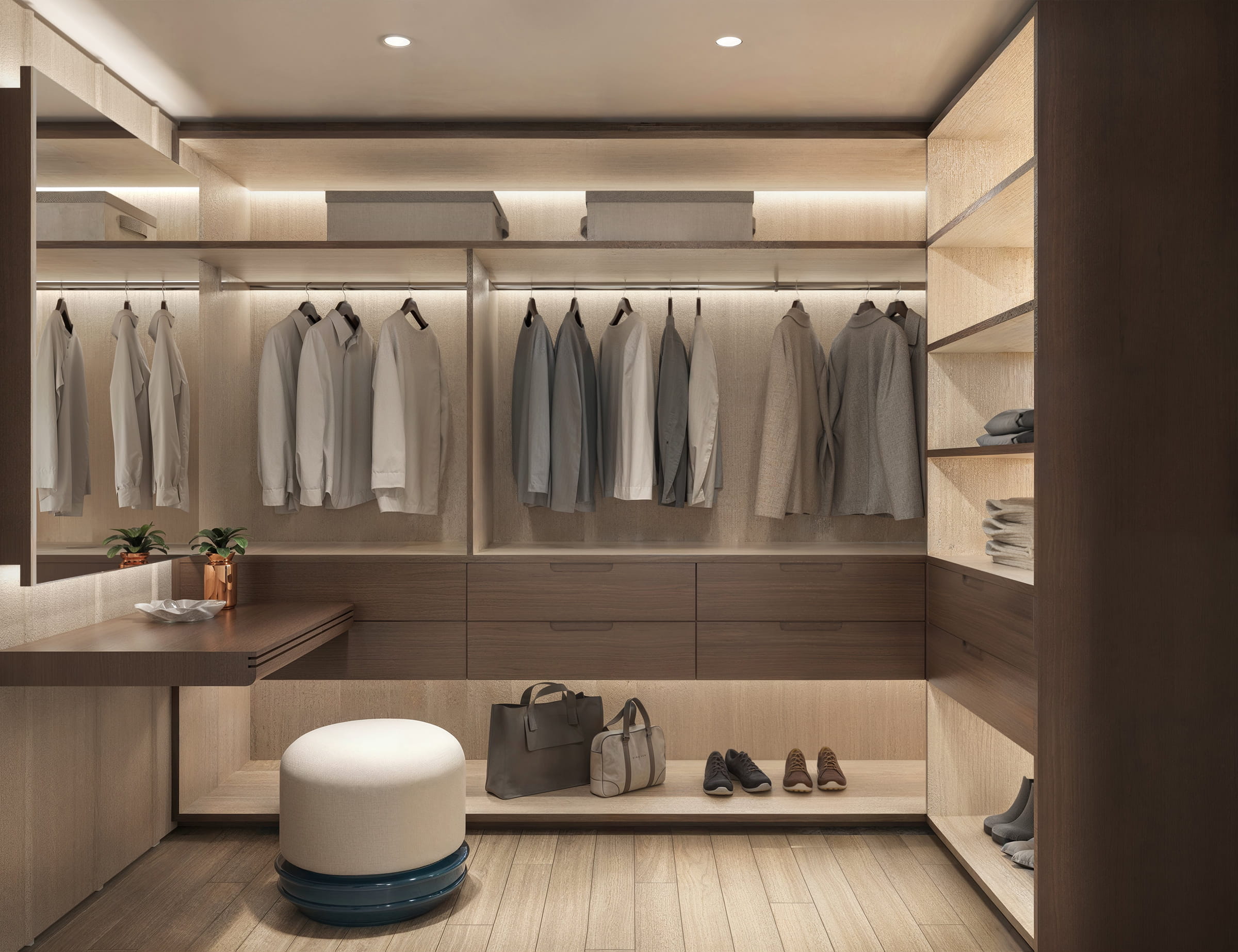 Show unit — Type A2 walk-in closet